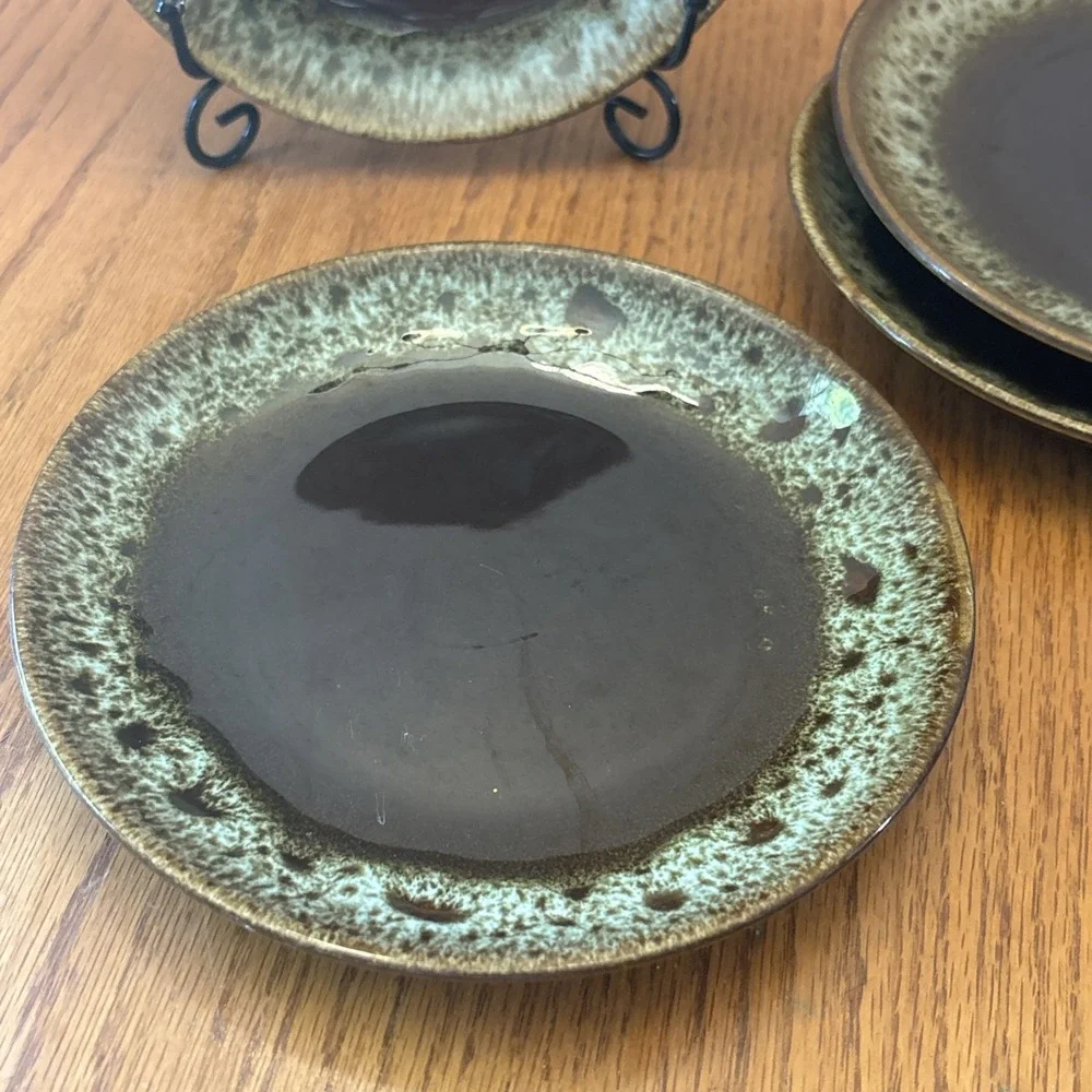Vintage Cannonsburg Like Pottery‎ Brown Drip Glaze 7